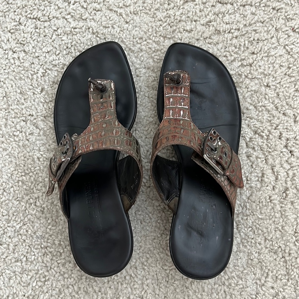 Donald Pliner slide wedge sandals